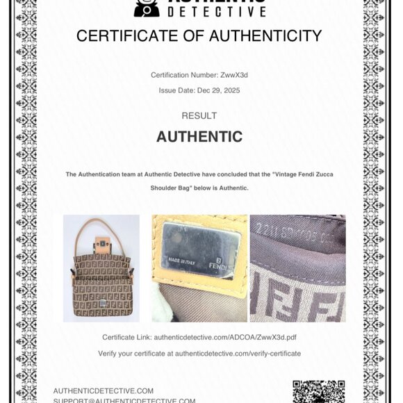 Fendi mini baguette bag with COA - Picture 13 of 14